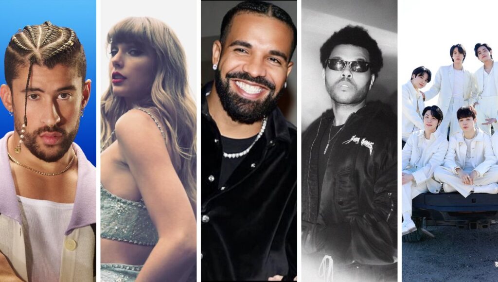 Estos son los artistas más escuchados a nivel mundial en Spotify