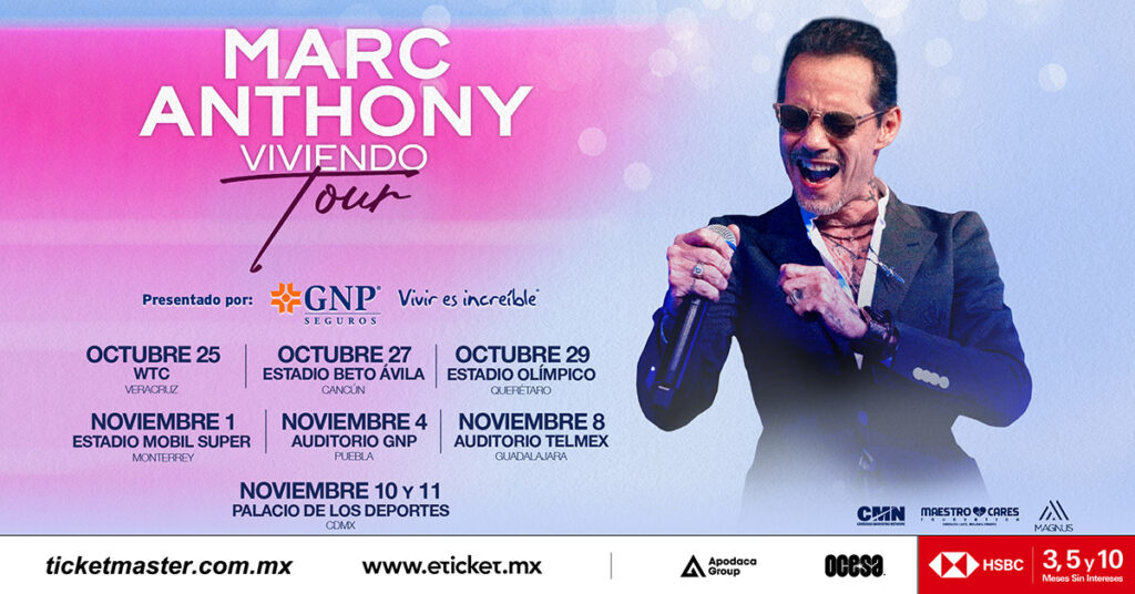 Marc Anthony Y su posible Setlist para el Palacio de los Deportes