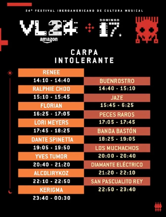 Carpa-Intolerante-2024-Domingo Vive Latino 2024: Listos los horarios