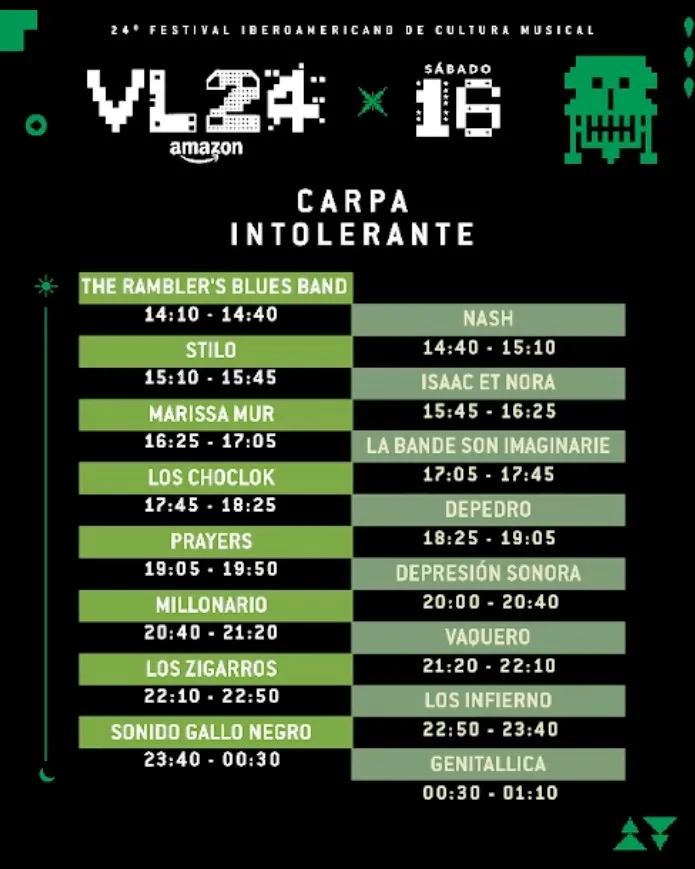 Carpa-Intolerante-2024-Sabado Vive Latino 2024: Listos los horarios