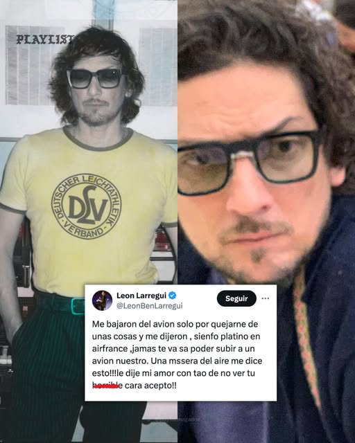 515499107_1204022045095214_7804925747423472995_n León Larregui, vocalista de la banda Zoé, realizó fuertes acusaciones contra la aerolínea Air France tras ser bajado de un avión en París