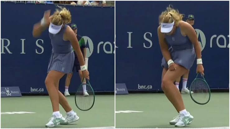 IMG_9002 Mirra Andreeva preocupa al torcerse el tobillo en su debut en el WTA Montreal 2025