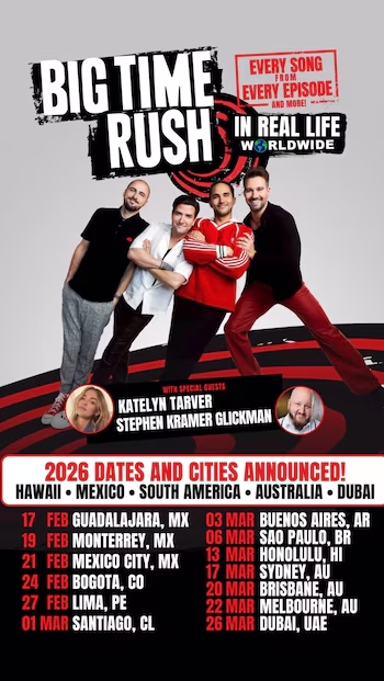 YDOHAN2J7NA37GZAQA3HDWBGDY Big Time Rush en México 2026: fechas, ciudades y preventa del In Real Life Worldwide Tour